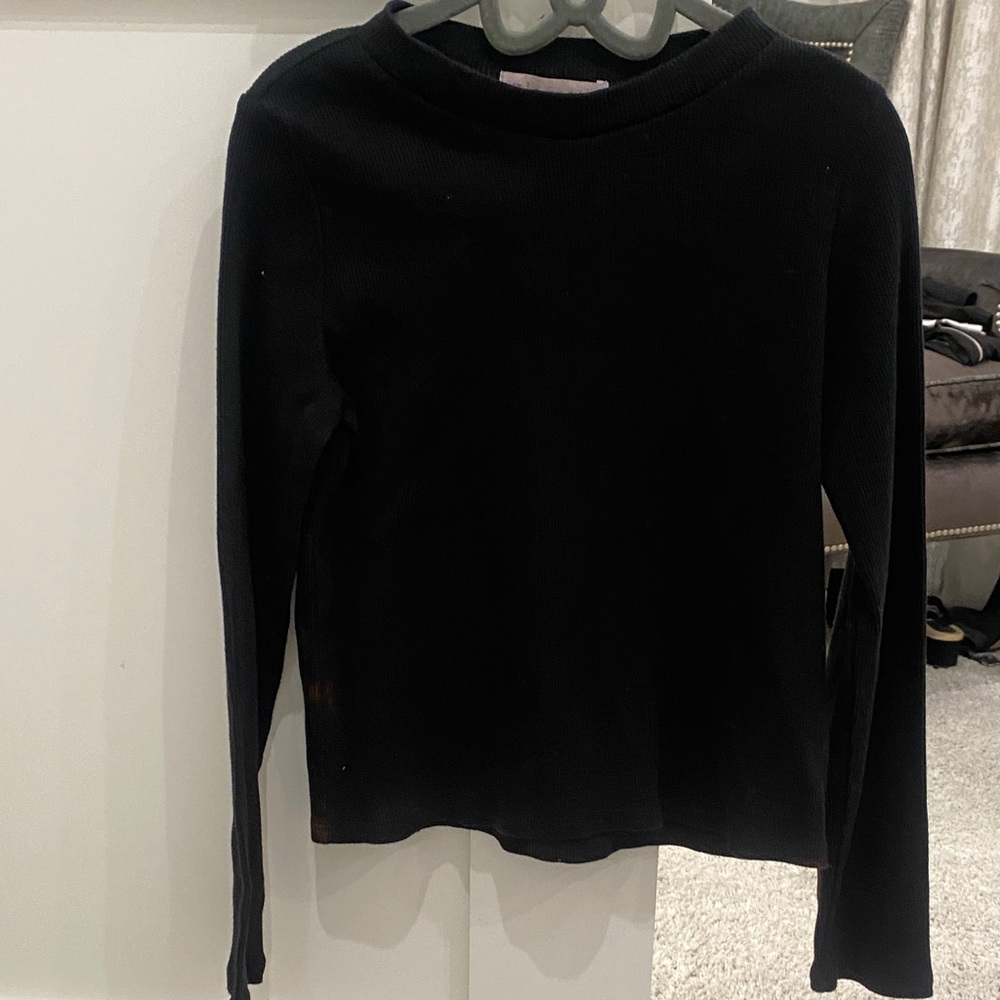 Biscotti Women's Black Crew Neck Sweater